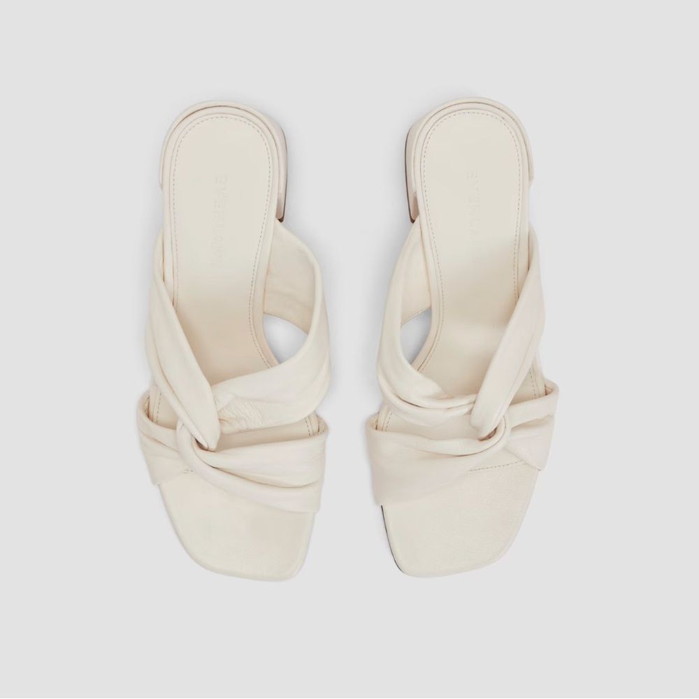New Everlane The Day Twist Heel in Canvas Size 6